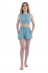 Kiko Baby Blue Crop Top and Shorts